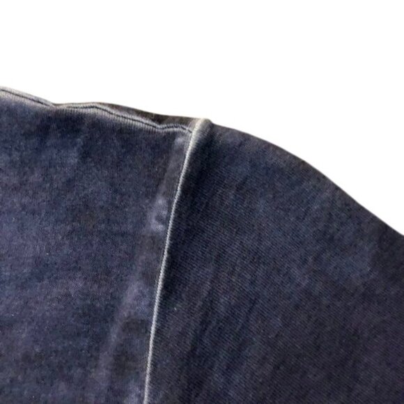 Crosby Blue Layered Hem Blouse Top Womens L NEW Rayon Short Sleeve Casual - Picture 6 of 8